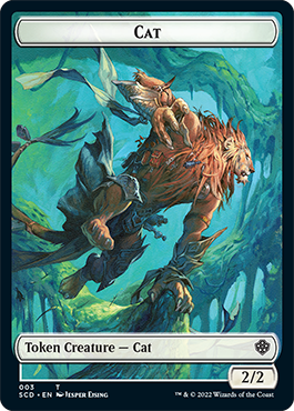 {C} Saproling // Cat Double-Sided Token [Starter Commander Decks][SCD 000]