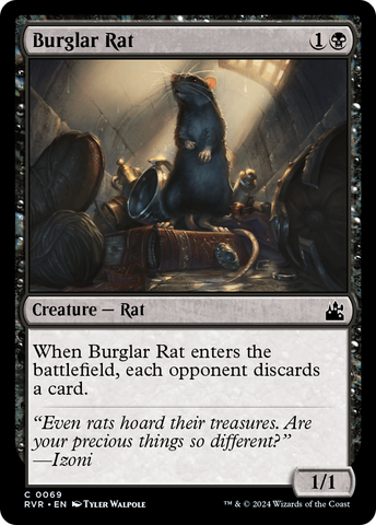 {C} Burglar Rat [Ravnica Remastered][RVR 069]