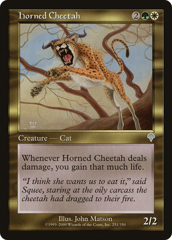 {C} Horned Cheetah [Invasion][INV 251]