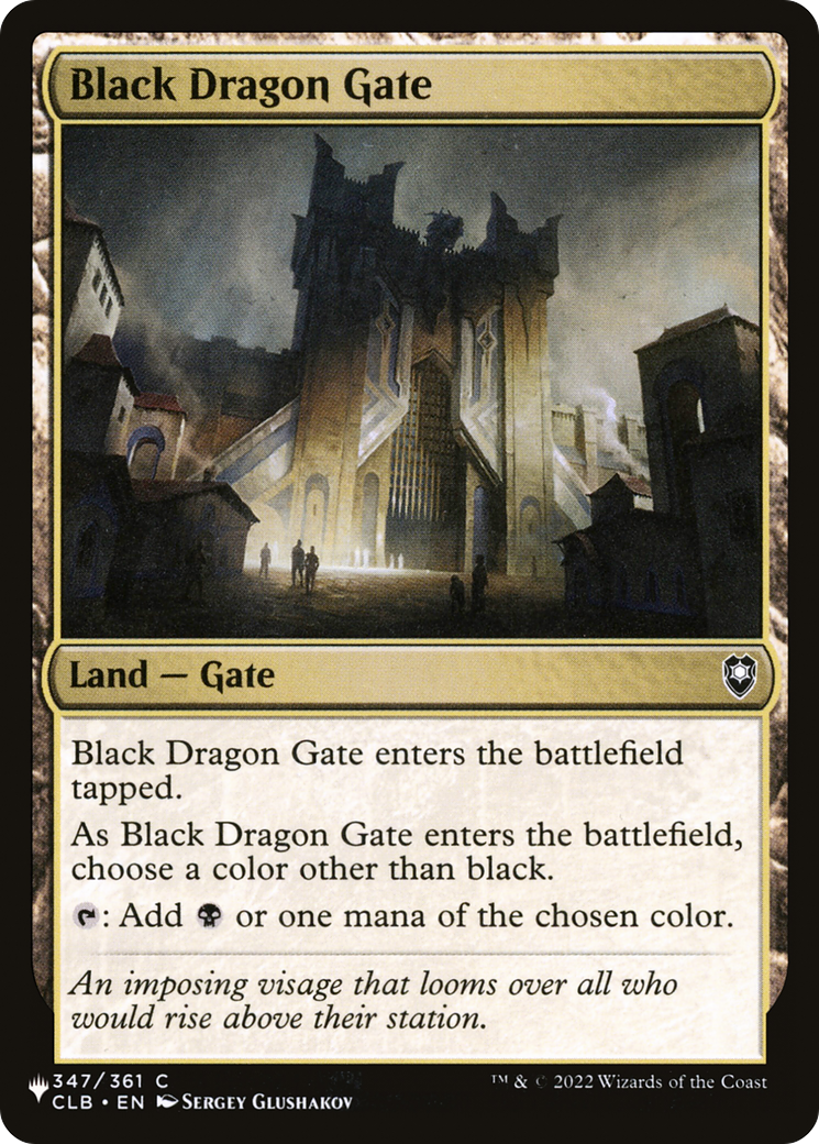 Black Dragon Gate [LIST 347/361]
