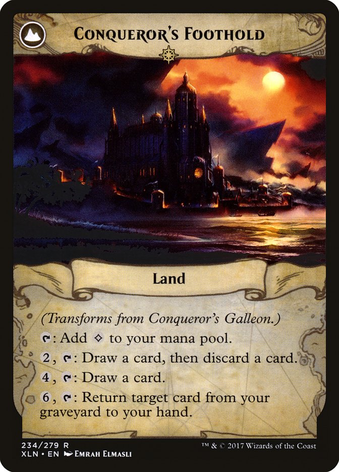 {R} Conqueror's Galleon // Conqueror's Foothold [Ixalan][XLN 234] - Misty Mountain Games