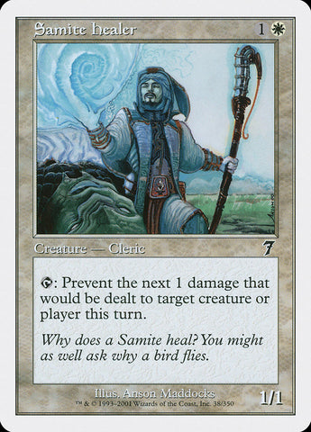 {C} Samite Healer [Seventh Edition][7ED 038]