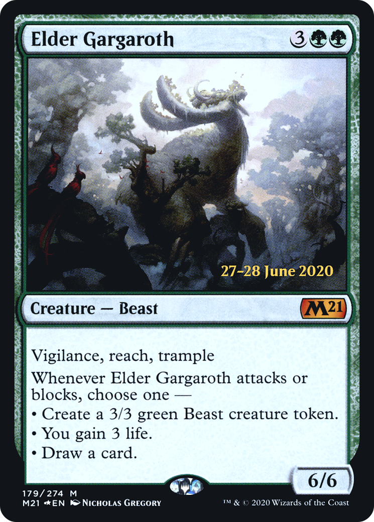 {R} Elder Gargaroth [Core Set 2021 Prerelease Promos][PR M21 179]