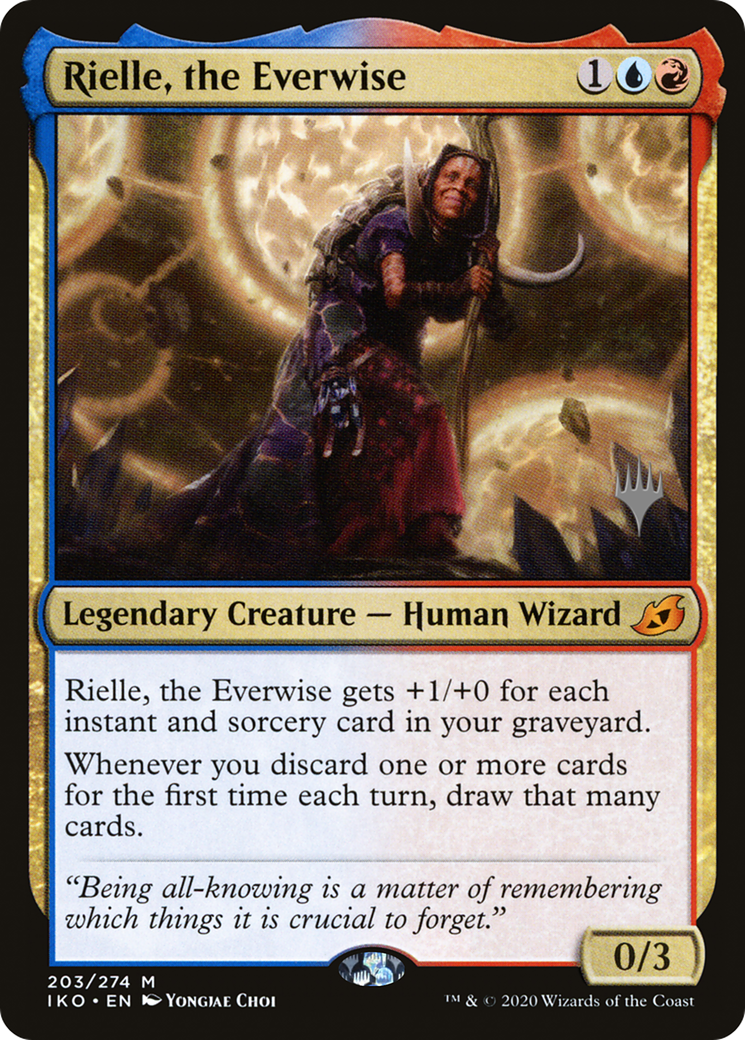 {R} Rielle, the Everwise (Promo Pack) [Ikoria: Lair of Behemoths Promos][PP IKO 203]