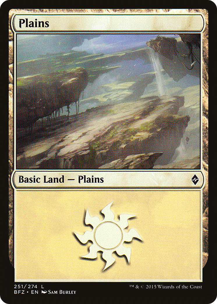 {B}[BFZ 251] Plains (251a) [Battle for Zendikar]