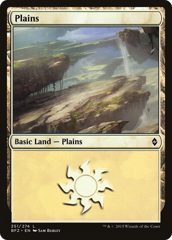 {B}[BFZ 251] Plains (251a) [Battle for Zendikar]