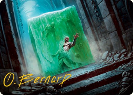 {A} Gelatinous Cube Art Card (Gold-Stamped Signature) [Dungeons & Dragons: Adventures in the Forgotten Realms Art Series][GS AAFR 007]