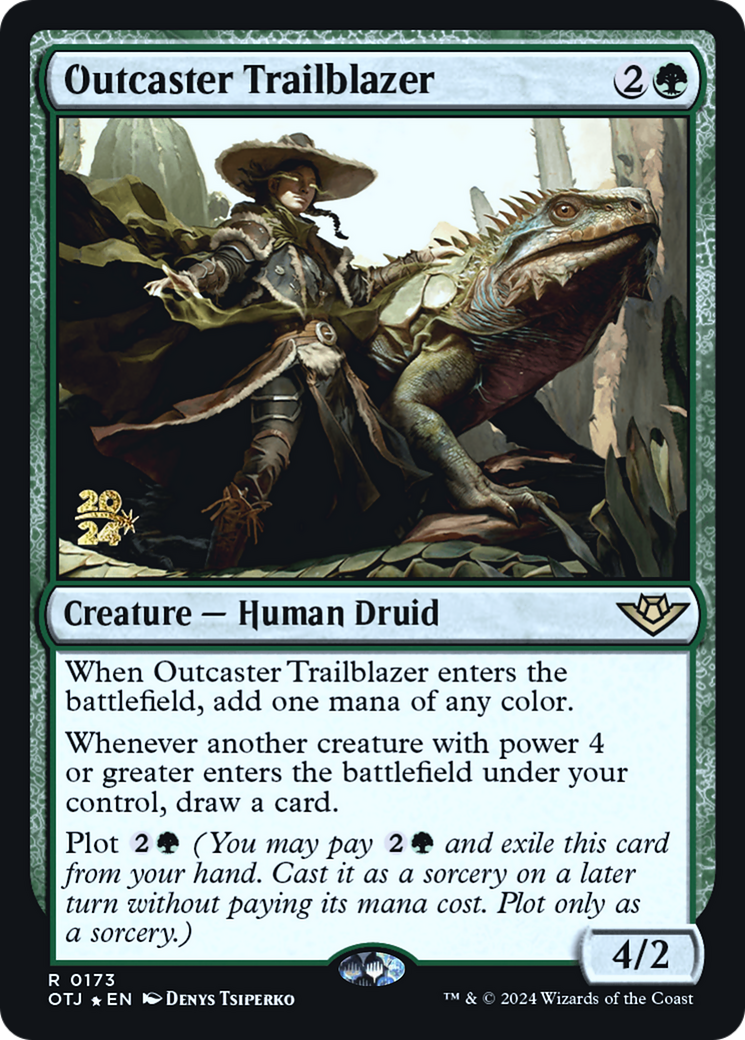{@R} Outcaster Trailblazer [Outlaws of Thunder Junction Prerelease Promos][PR OTJ 173]