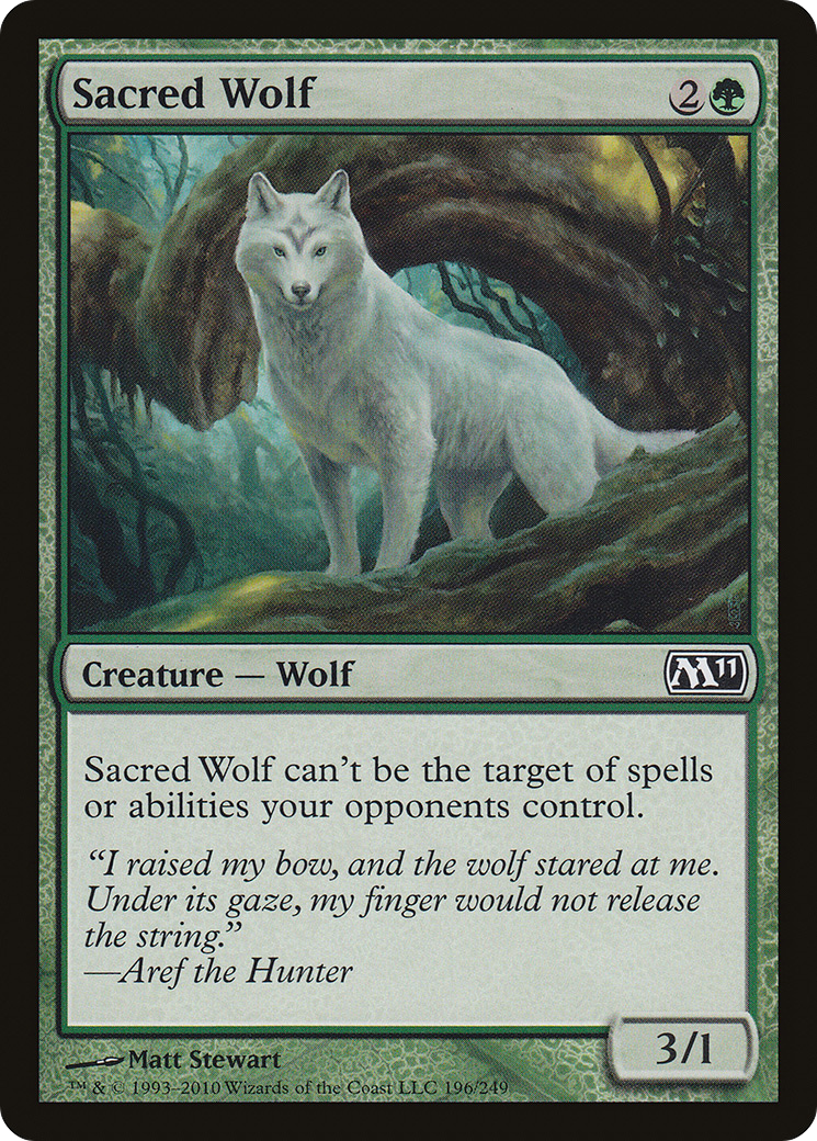 {C} Sacred Wolf [Magic 2011][M11 196]