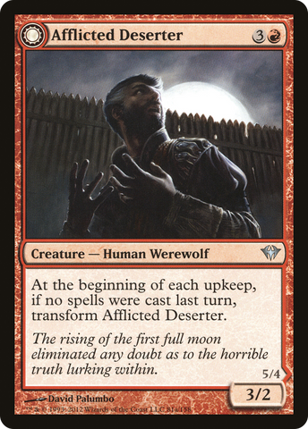 {C} Afflicted Deserter // Werewolf Ransacker [Dark Ascension][DKA 081]