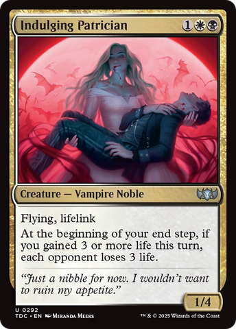 {C} Indulging Patrician [Tarkir: Dragonstorm Commander][TDC 292]