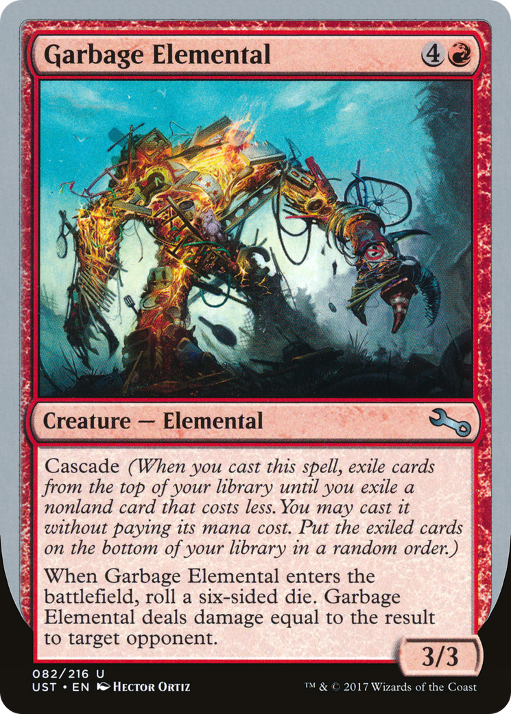 {C} Garbage Elemental (3/3 Creature) [Unstable][UST 82D]