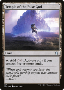 {C} Temple of the False God [Innistrad: Crimson Vow Commander][VOC 187]