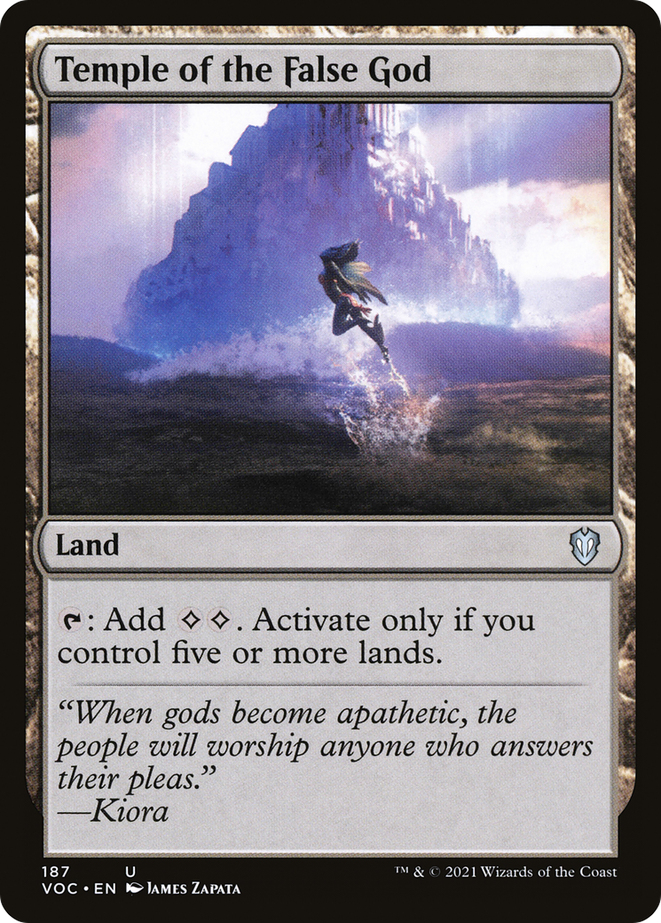 {C} Temple of the False God [Innistrad: Crimson Vow Commander][VOC 187]