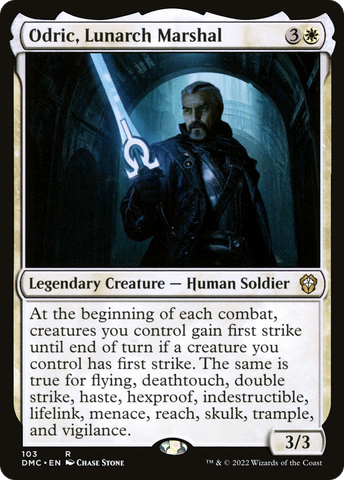 {R} Odric, Lunarch Marshal [Dominaria United Commander][DMC 103]