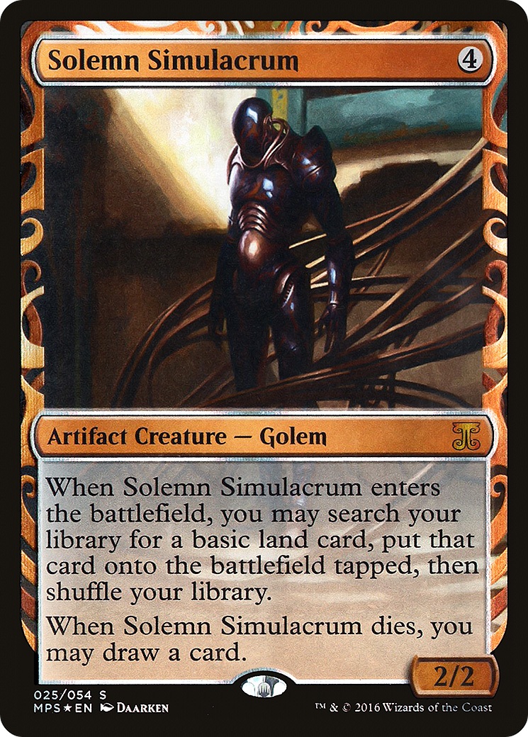 {R} Solemn Simulacrum [Kaladesh Inventions][MPS 025] - Misty Mountain Games