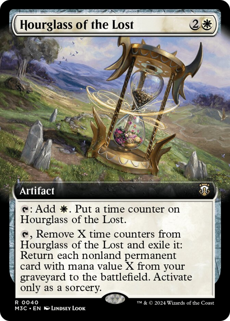 {R} Hourglass of the Lost (Extended Art) (Ripple Foil) [Modern Horizons 3 Commander][RPF M3C 040]