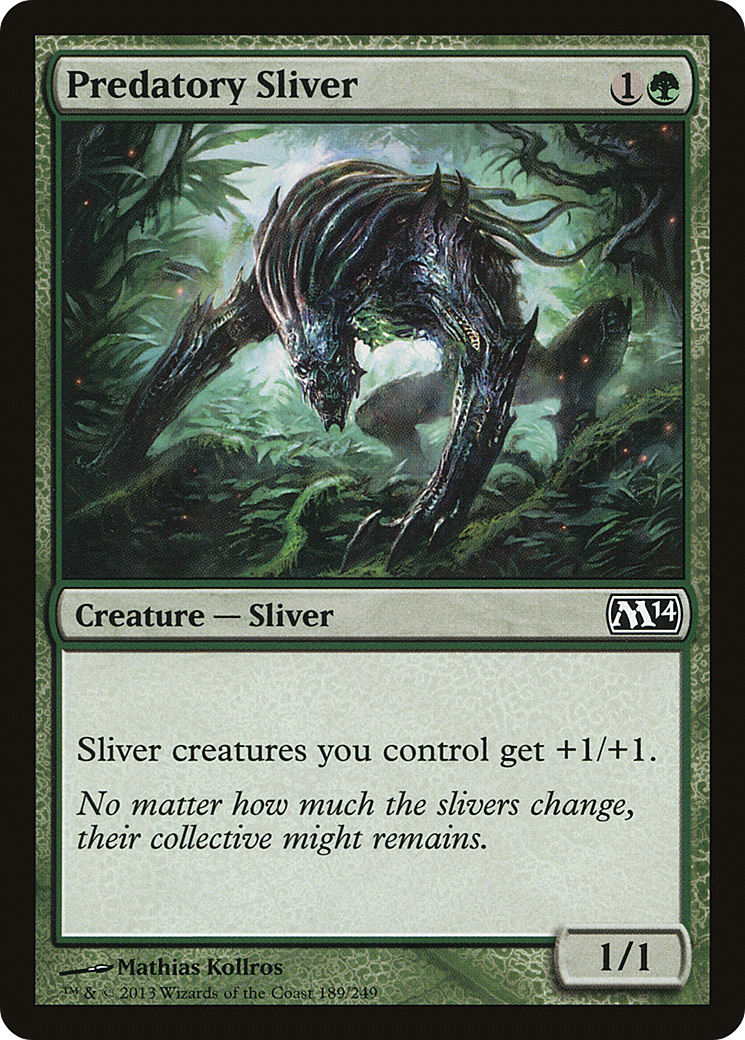 {C} Predatory Sliver [Magic 2014][M14 189] - Misty Mountain Games