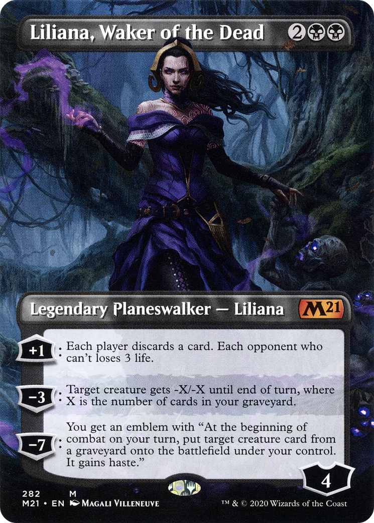 {R} Liliana, Waker of the Dead (Borderless) [Core Set 2021][M21 282] - Misty Mountain Games