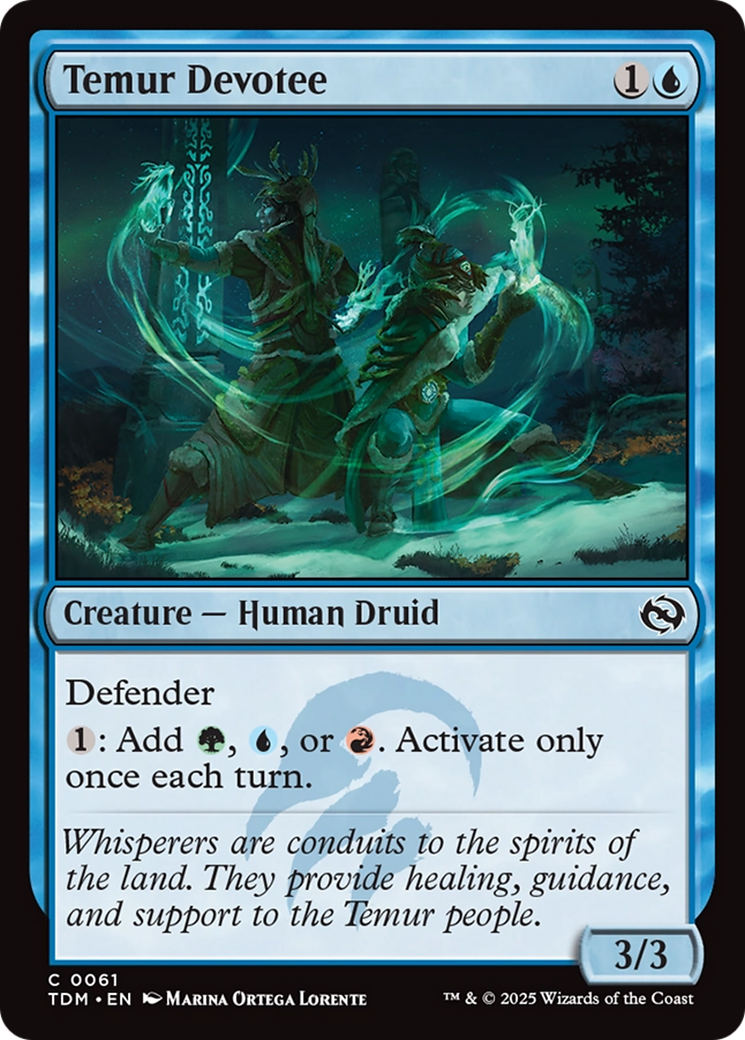 {@C} Temur Devotee [Tarkir: Dragonstorm][TDM 061]
