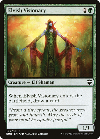 {C} Elvish Visionary [Commander Legends][CMR 223]
