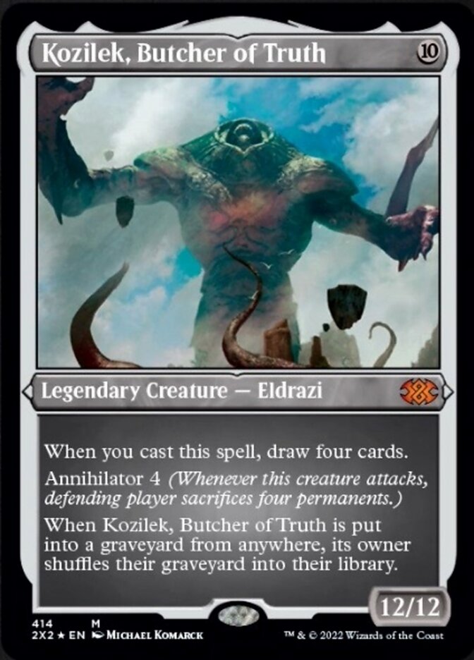 {R} Kozilek, Butcher of Truth (Foil Etched) [Double Masters 2022][2X2 414]