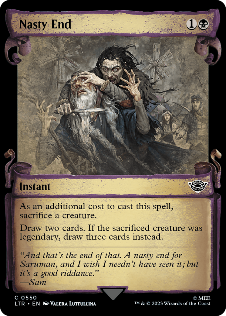 {C} Nasty End [The Lord of the Rings: Tales of Middle-Earth Showcase Scrolls][LTR 550]