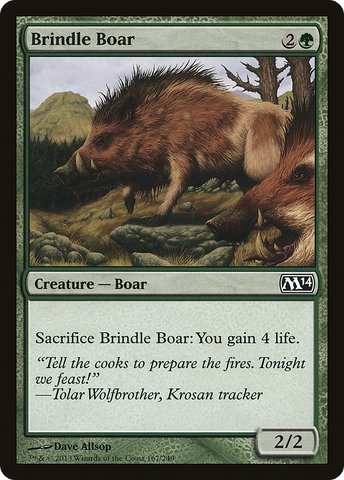 {C} Brindle Boar [Magic 2014][M14 167]
