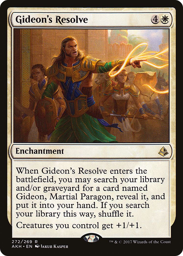 {R} Gideon's Resolve [Amonkhet][AKH 272]