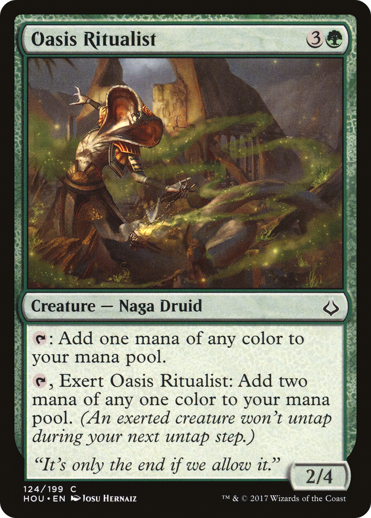 {C} Oasis Ritualist [Hour of Devastation][HOU 124]
