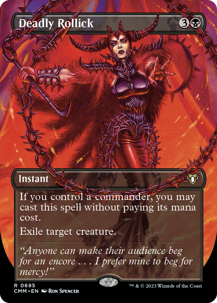{R} Deadly Rollick (Borderless Alternate Art) [Commander Masters][CMM 695]