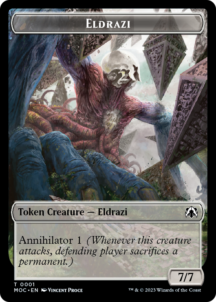 {T} Goblin // Eldrazi Double-Sided Token [March of the Machine Commander Tokens][TMOC 24//1]