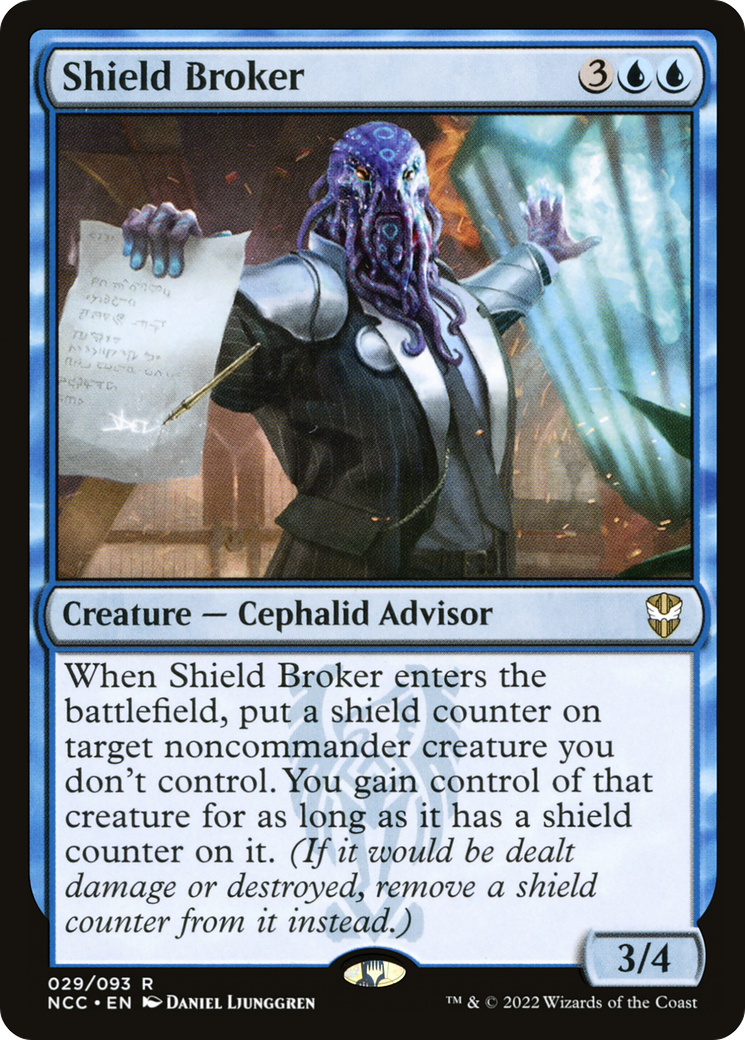 {R} Shield Broker [Streets of New Capenna Commander][NCC 029]