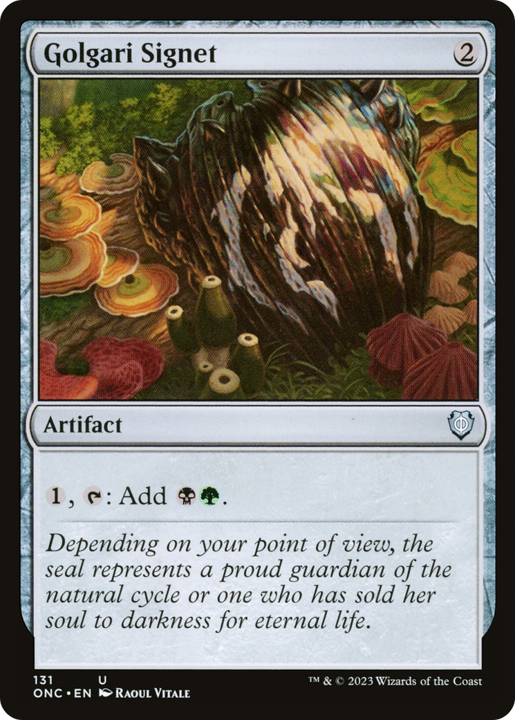 {C} Golgari Signet [Phyrexia: All Will Be One Commander][ONC 131]