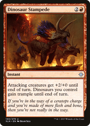 {C} Dinosaur Stampede [Ixalan][XLN 140]