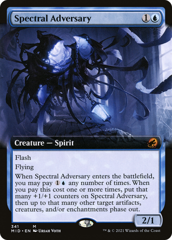 {R} Spectral Adversary (Extended Art) [Innistrad: Midnight Hunt][MID 341]