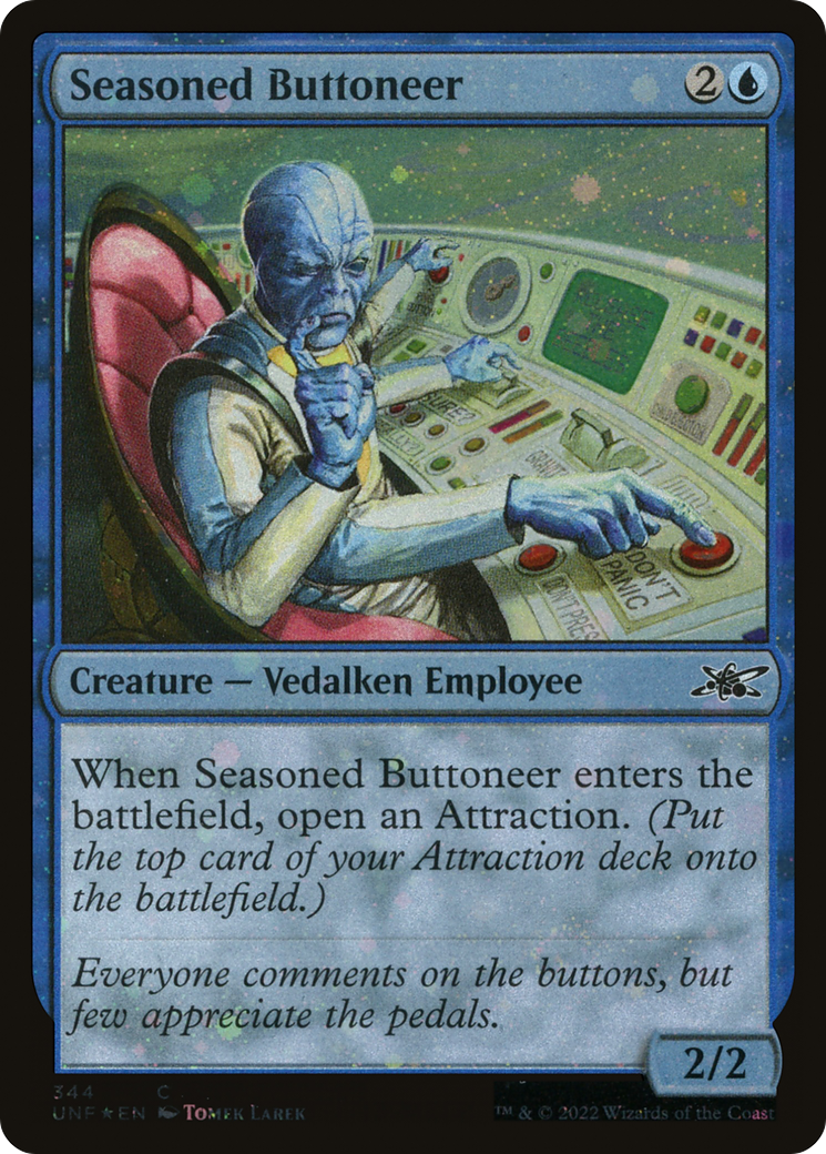 {C} Seasoned Buttoneer (Galaxy Foil) [Unfinity][UNF 344]
