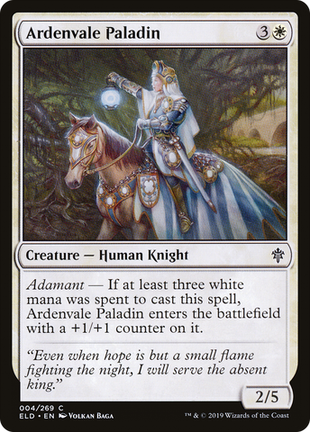 {C} Ardenvale Paladin [Throne of Eldraine][ELD 004]