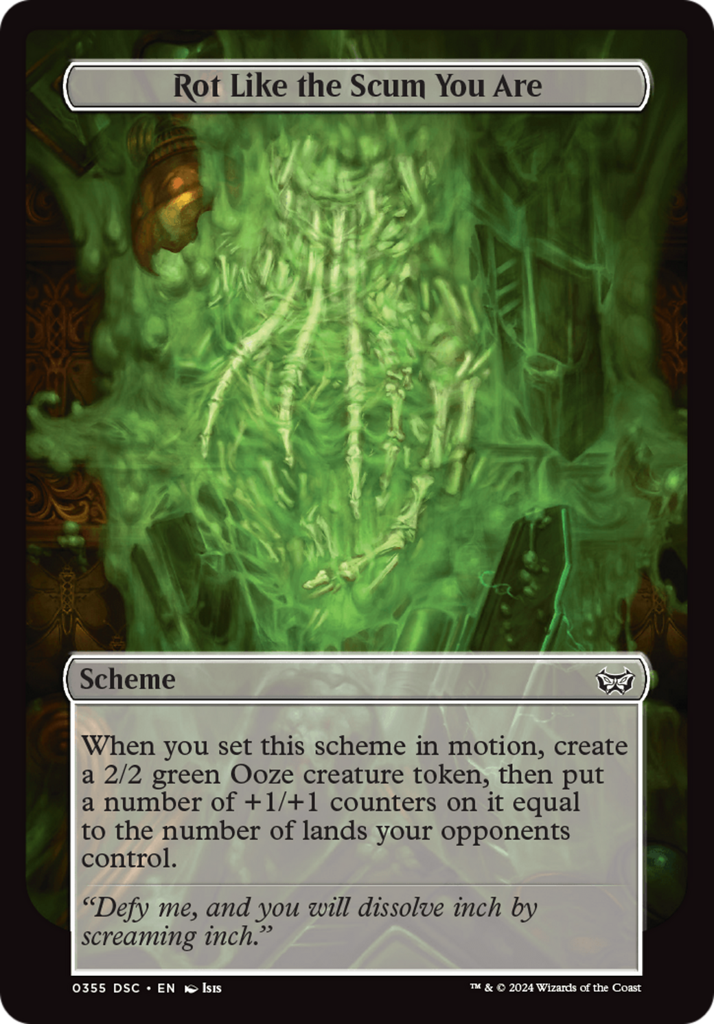 {C} Rot Like the Scum You Are (Full Art) [Duskmourn: House of Horror Commander][DSC 355]