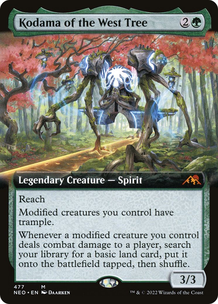 {R} Kodama of the West Tree (Extended Art) [Kamigawa: Neon Dynasty][NEO 477]
