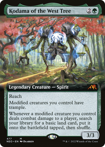 {R} Kodama of the West Tree (Extended Art) [Kamigawa: Neon Dynasty][NEO 477]