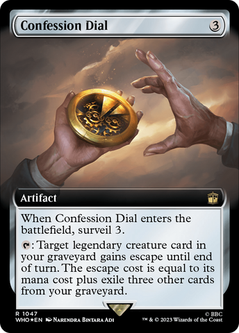 {R} Confession Dial (Extended Art) (Surge Foil) [Doctor Who][WHO 1047]
