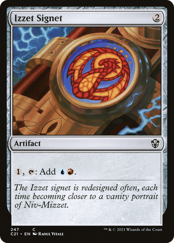 {C} Izzet Signet [Commander 2021][C21 247]