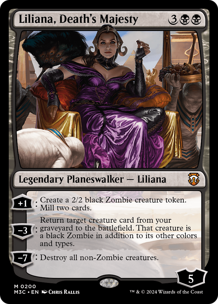 {R} Liliana, Death's Majesty (Ripple Foil) [Modern Horizons 3 Commander][RPF M3C 200]