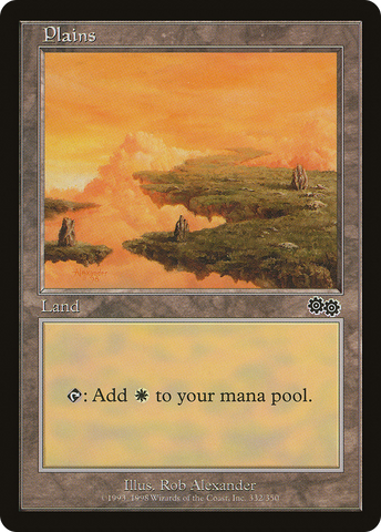 {B}[USG 332] Plains (332) [Urza's Saga]