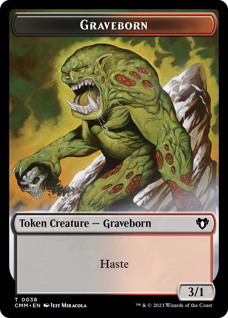 {T} Spirit (0010) // Graveborn Double-Sided Token [Commander Masters Tokens][TCMM 10//38]