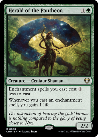 {R} Herald of the Pantheon [Commander Masters][CMM 898]