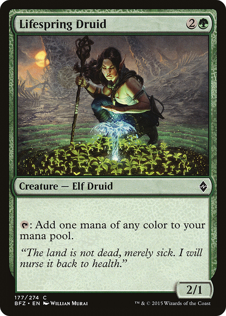 {C} Lifespring Druid [Battle for Zendikar][BFZ 177]