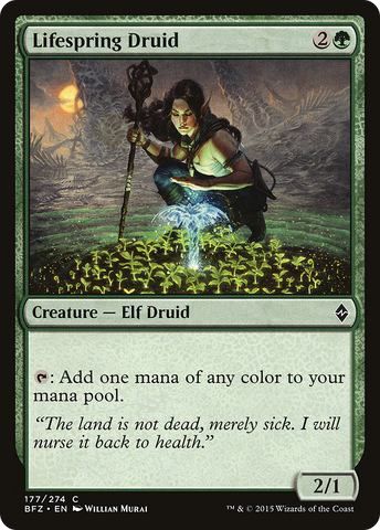 {C} Lifespring Druid [Battle for Zendikar][BFZ 177]