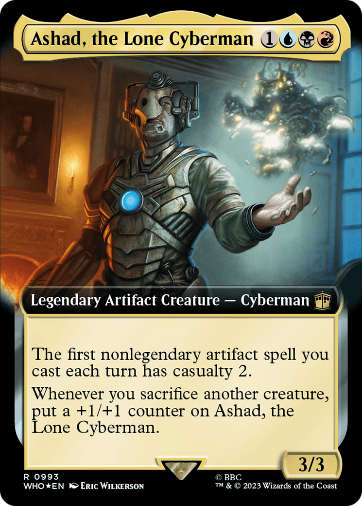 {R} Ashad, the Lone Cyberman (Extended Art) (Surge Foil) [Doctor Who][WHO 993]